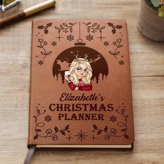 Christmas Planner - Personalized Leather Journal