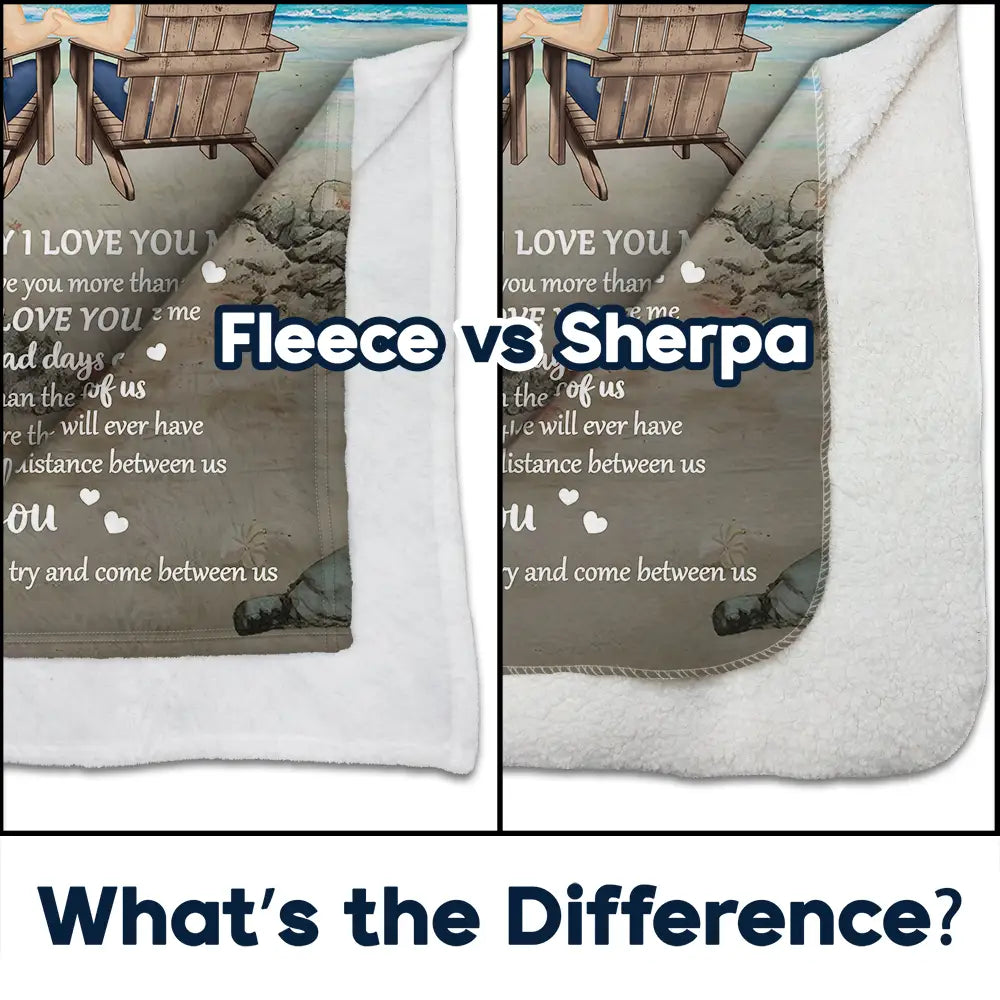 Couple The Day I Met You - Personalized Fleece Blanket, Sherpa Blanket