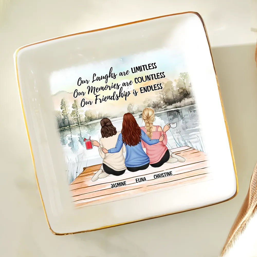 Our Memories Are Countless Our Friendship Is Endless - Personalized Ring Dish