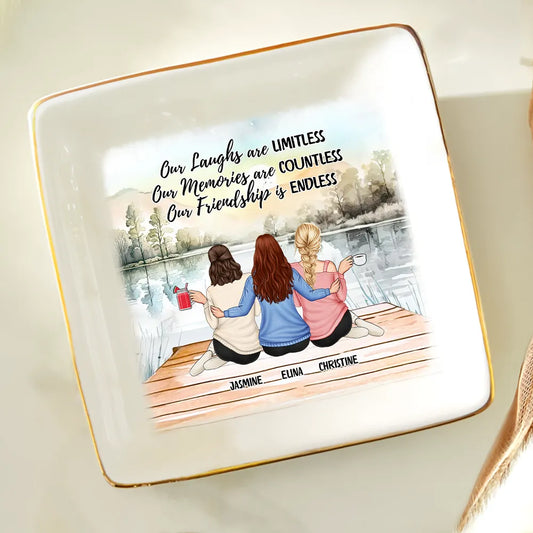 Our Memories Are Countless Our Friendship Is Endless - Personalized Ring Dish