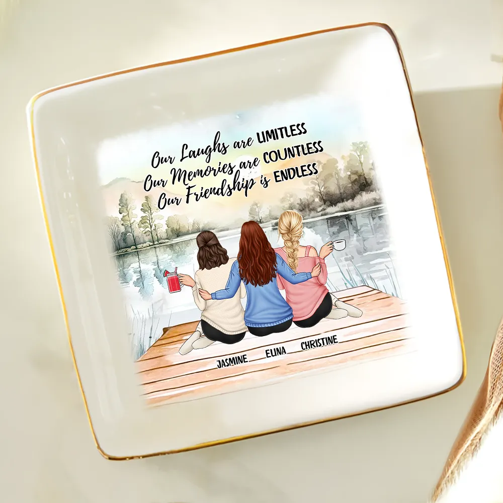 Our Memories Are Countless Our Friendship Is Endless - Personalized Ring Dish