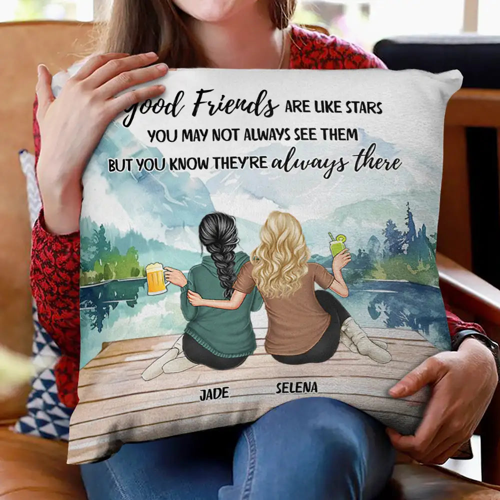 Gift For Bestie - Our Memories Are Countless Our Friendship Is Endless - Personalized Pillow