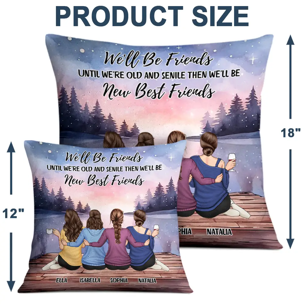 Gift For Bestie - Our Memories Are Countless Our Friendship Is Endless - Personalized Pillow