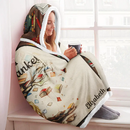 My Reading Blanket - Personalized Wearable Hooded Blanket