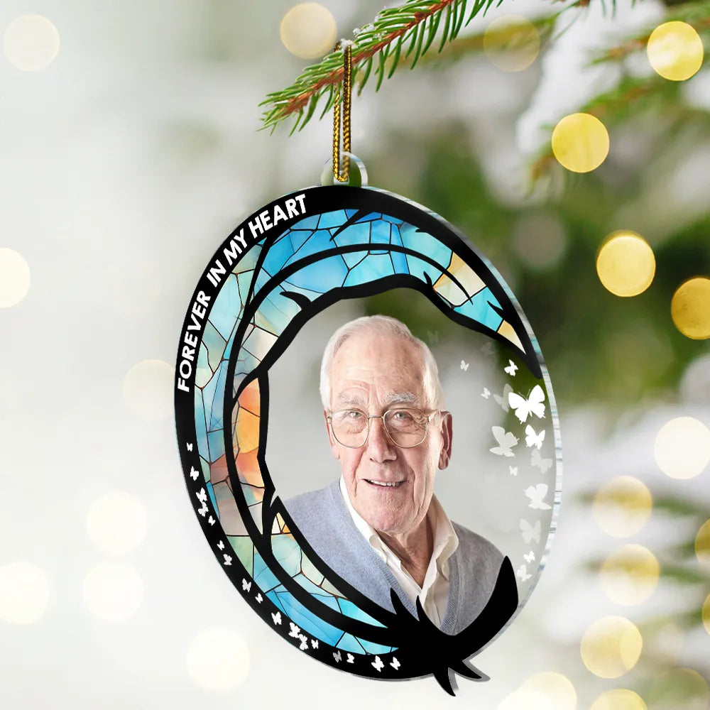 Custom Photo I'm Always With You Christmas - Personalized Custom Shaped Acrylic Ornament