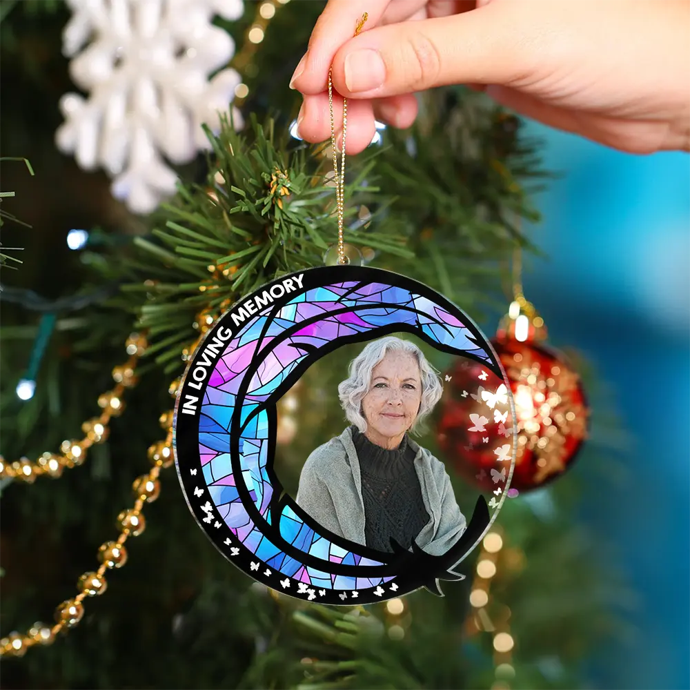 Custom Photo I'm Always With You Christmas - Personalized Custom Shaped Acrylic Ornament