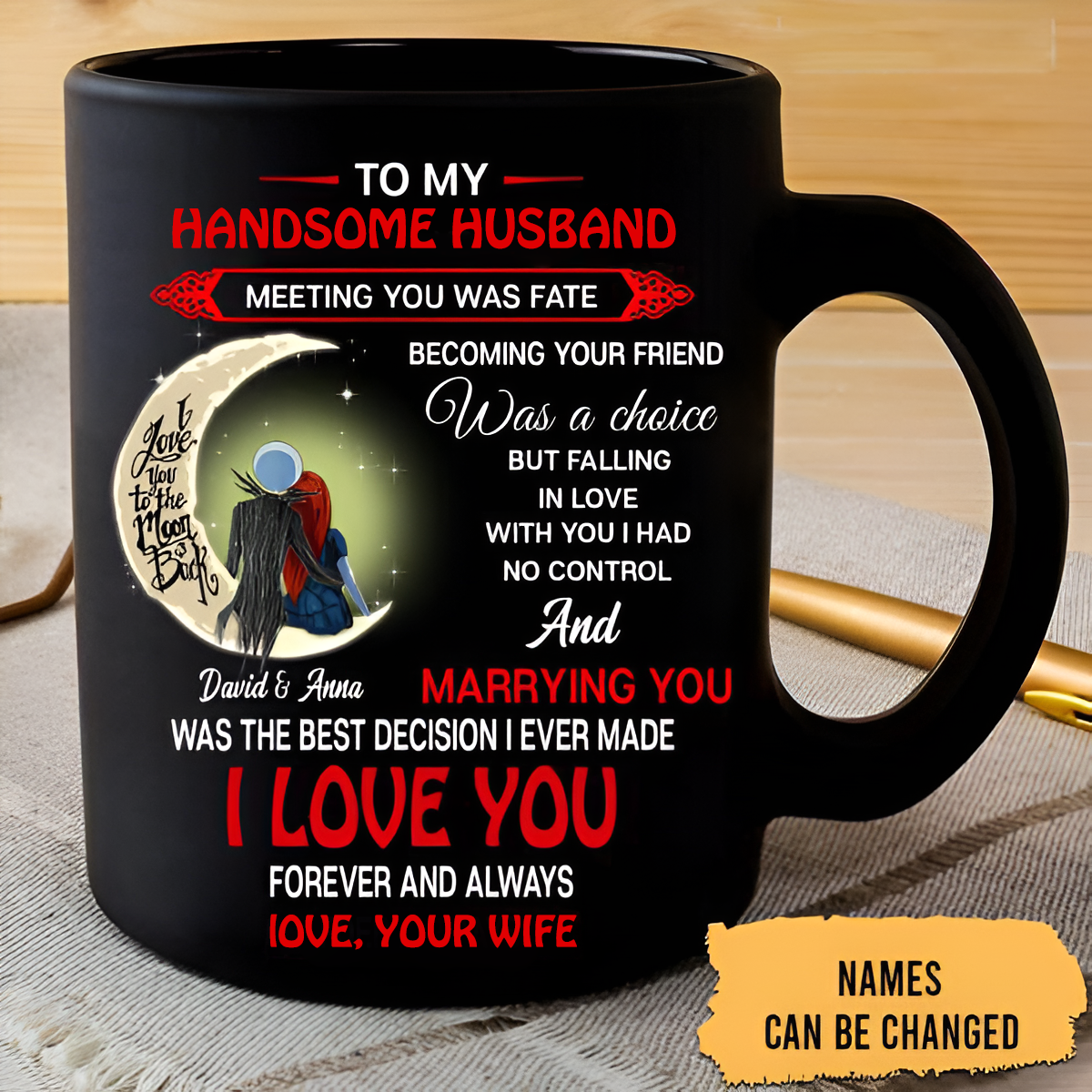 To My Love I Love You Forever And Always Personalized Mug Family Gift For Couple