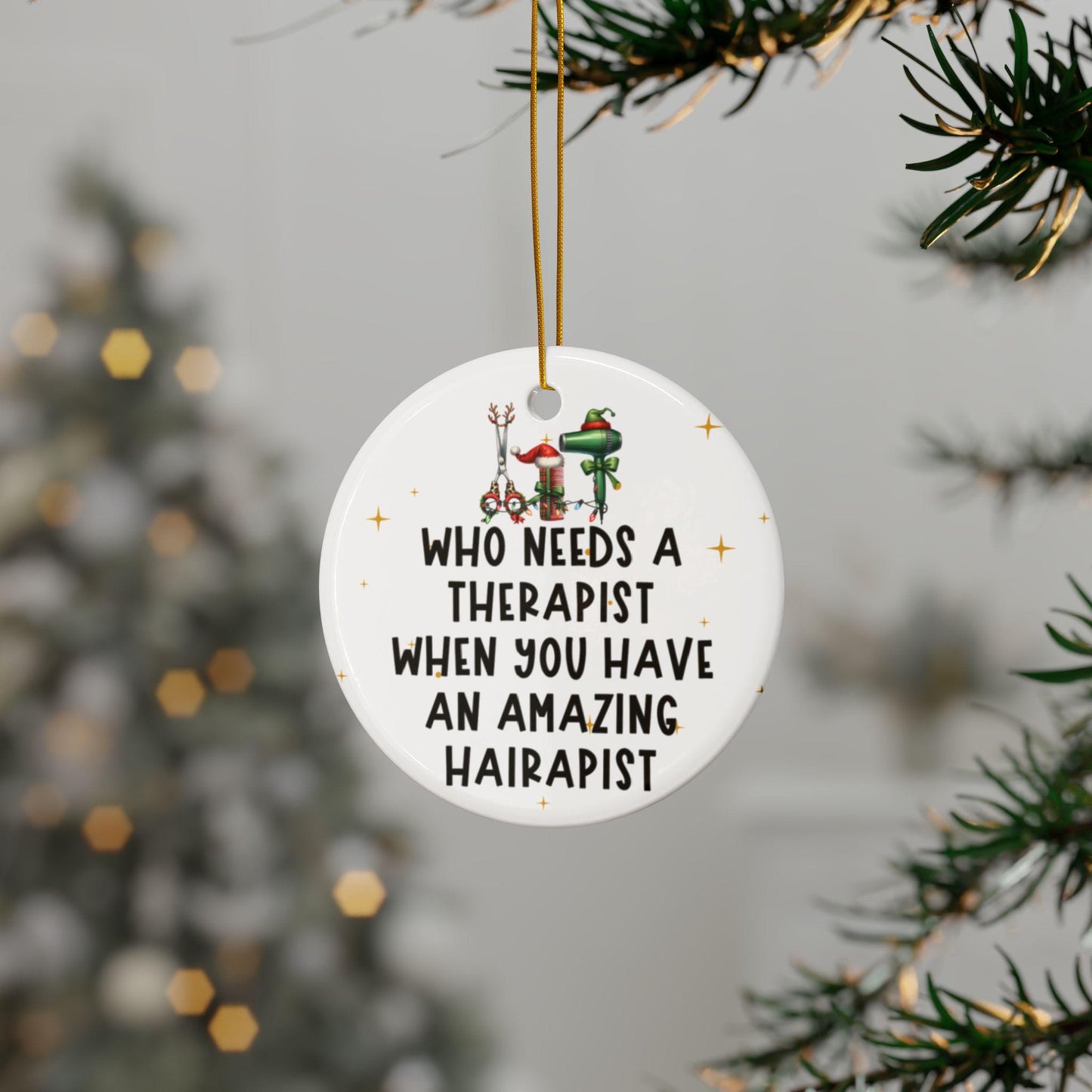 Hairstylist Christmas Ornaments