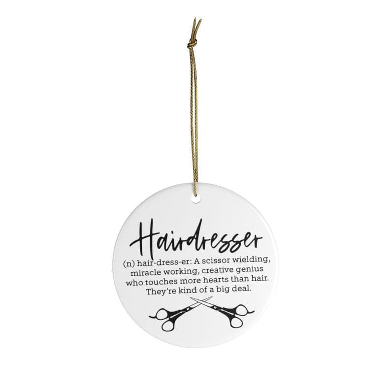 Hairstylist Christmas Ornaments