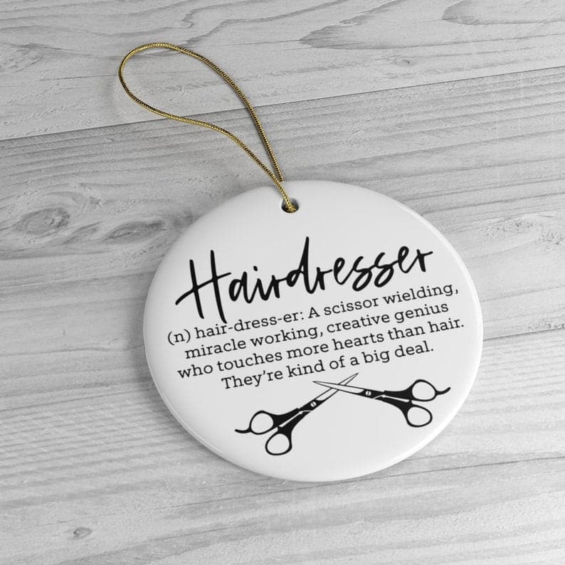 Hairstylist Christmas Ornaments