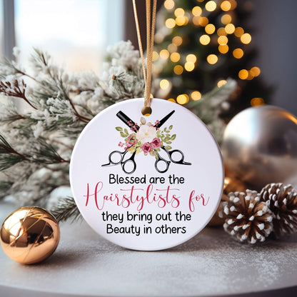 Hairstylist Christmas Ornaments