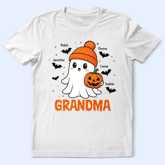 Halloween Boo Grandma Nana - Personalized T Shirt