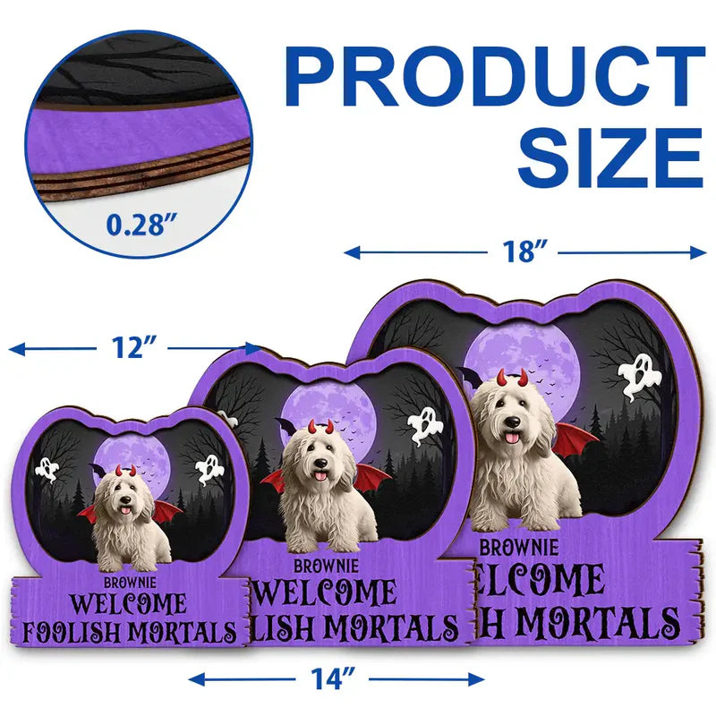 Những người yêu mèo - Mèo lên kế hoạch trốn thoát - Bảng hiệu gỗ có hình dạng tùy chỉnh được cá nhân hóa