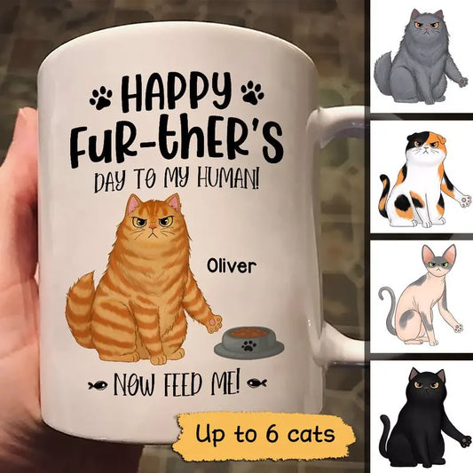 Happy Further‘s Day Angry Cats Personalized Mug Mug The Next Custom Gift