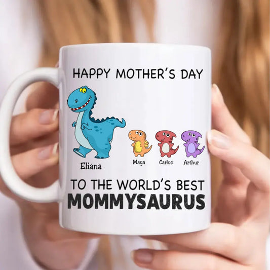 Happy Mother's Day To The World's Best Mommysaurus - Personalized Mug mug The Next Custom Gift