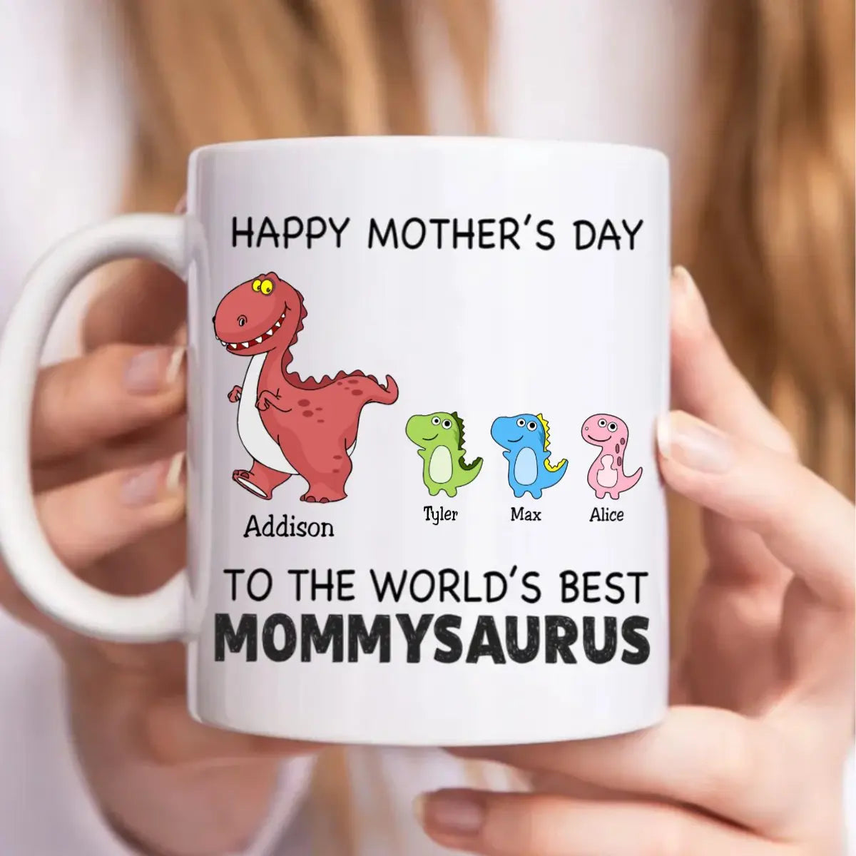 Happy Mother's Day To The World's Best Mommysaurus - Personalized Mug mug The Next Custom Gift