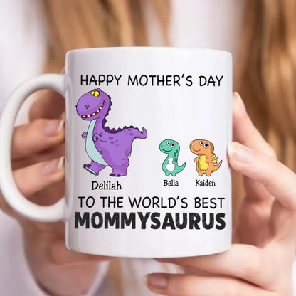 Happy Mother's Day To The World's Best Mommysaurus - Personalized Mug mug The Next Custom Gift