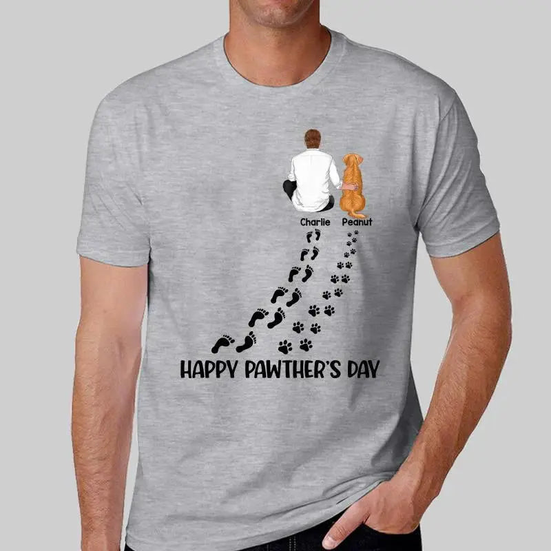 Happy Pawther‘s Day Dog Dad Personalized Shirt Shirts & Tops The Next Custom Gift