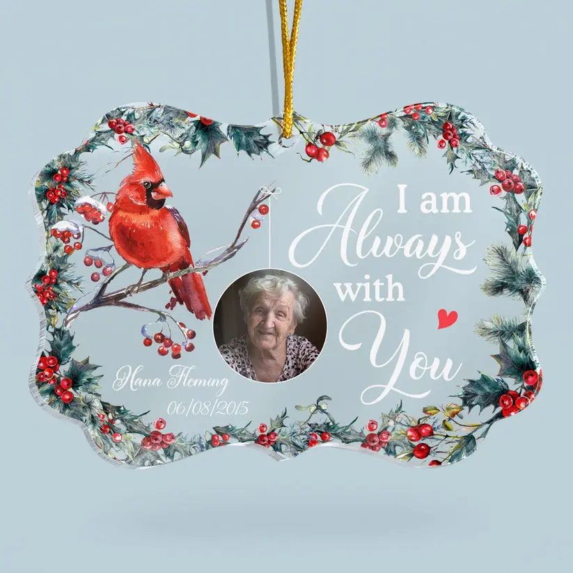 Heaven Is A Beautiful Place - Personalized Memorial Photo Ornament ornament The Next Custom Gift