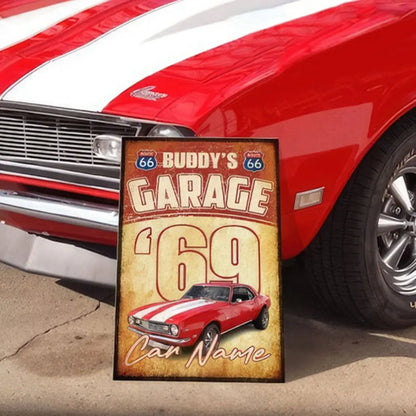 Home Decor - Upload Photo Car Garage - Personalized Metal Sign