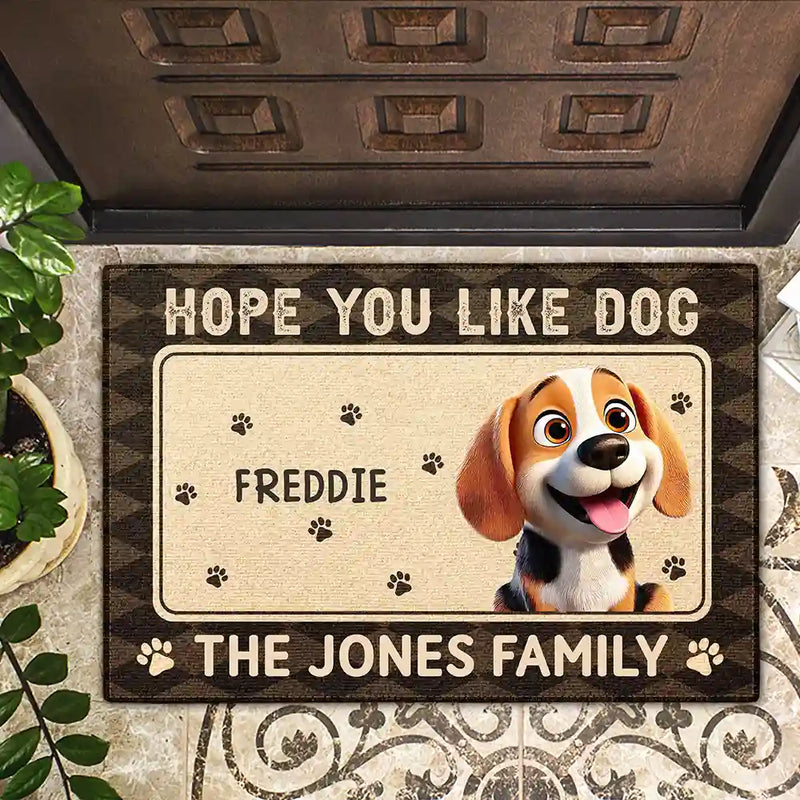 Hope You You Like Pets 3D Effect - Personalized Doormat