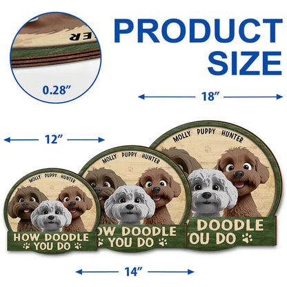 How Doodle You Do - Personalized Custom Shaped Wood Sign