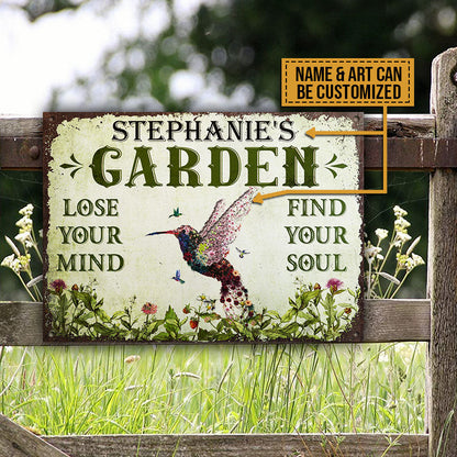 Lose Your Mind Custom Classic Metal Signs, Perfect Gift For Gardener