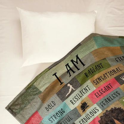 I Am Black Woman - Personalized Blanket Blanket The Next Custom Gift