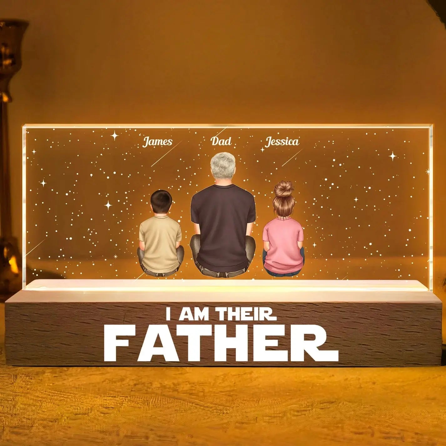 I Am Their Father - Personalized LED Night Light LED Night Light The Next Custom Gift