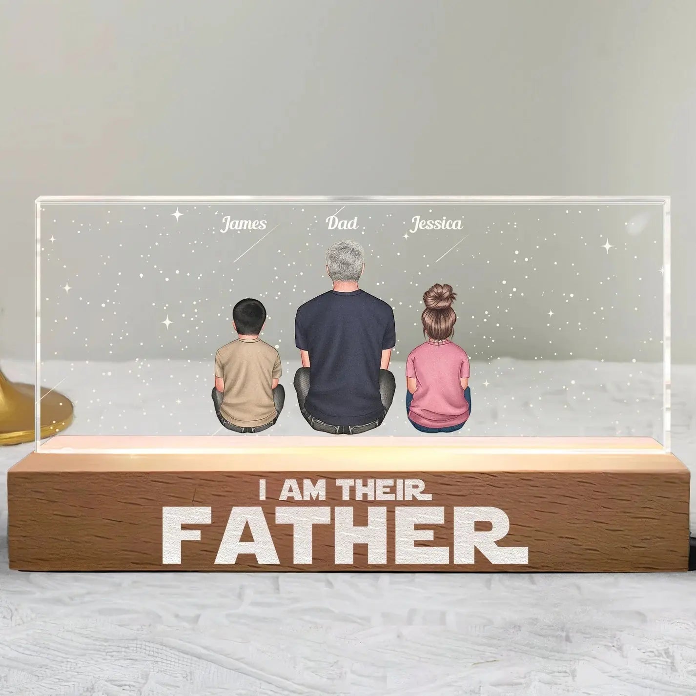 I Am Their Father - Personalized LED Night Light LED Night Light The Next Custom Gift