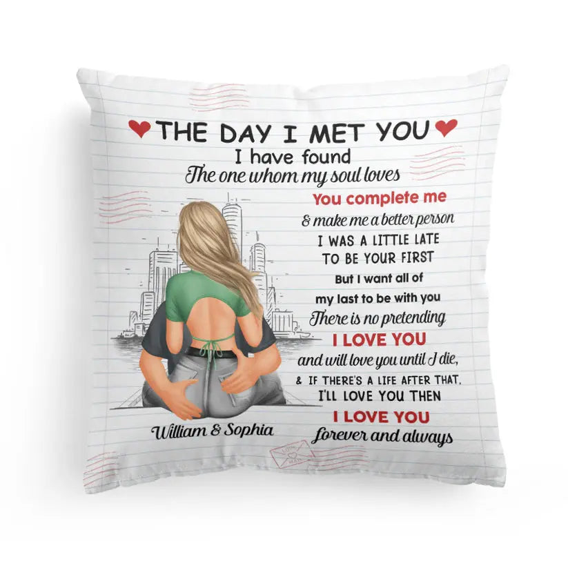 I Love You Forever And Always - Personalized Pillow - Anniversary Gifts For Her, Him Pillow The Next Custom Gift