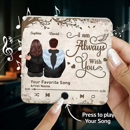 Always With You Couple Back View Under Tree Memorial Keepsake Sympathy Gift Personalized Music Fridge Magnet