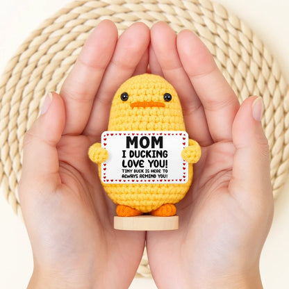 I Ducking Love You - Personalized Doll Crochet With Custom Card