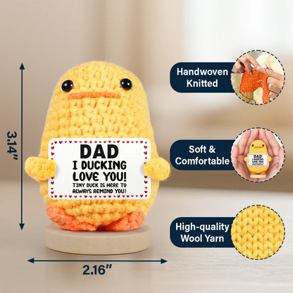 I Ducking Love You - Personalized Doll Crochet With Custom Card