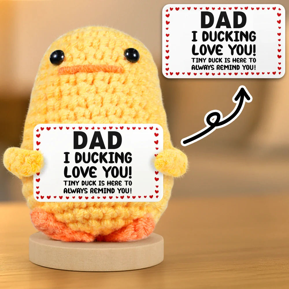 I Ducking Love You - Personalized Doll Crochet With Custom Card