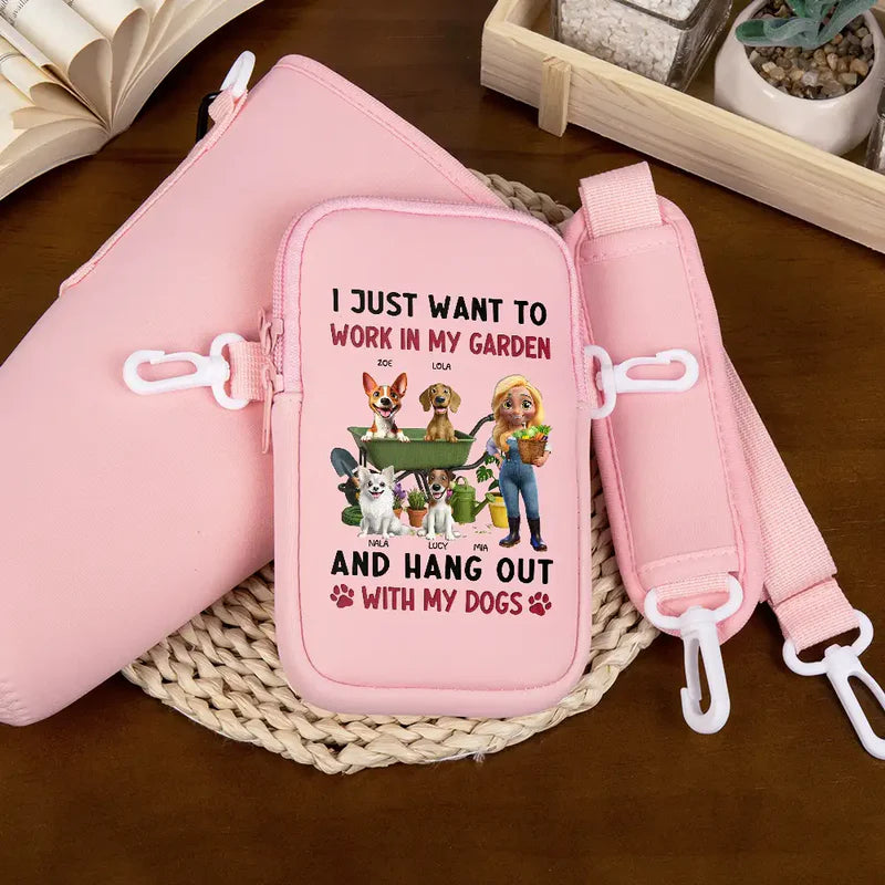 I Just Want To Work In My Garden - Personalized Bottle Carrier Bag