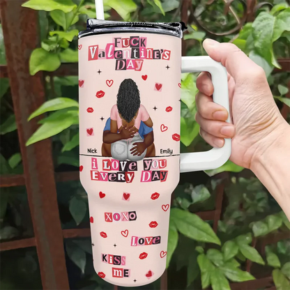 I Love You Every Day Ransom Note Style - Personalized 40oz Tumbler With Straw