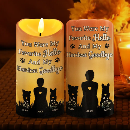 I Loved You Your Whole Life Memorial - Personalized Flameless LED Candle