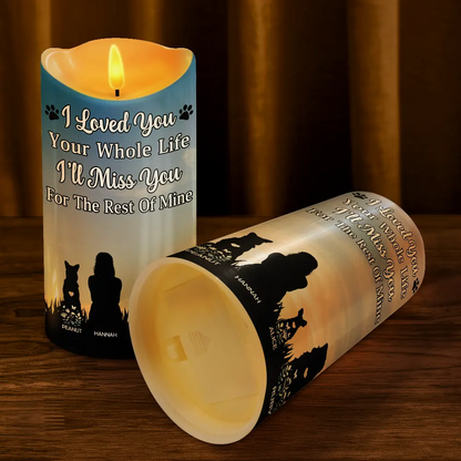 I Loved You Your Whole Life Memorial - Personalized Flameless LED Candle