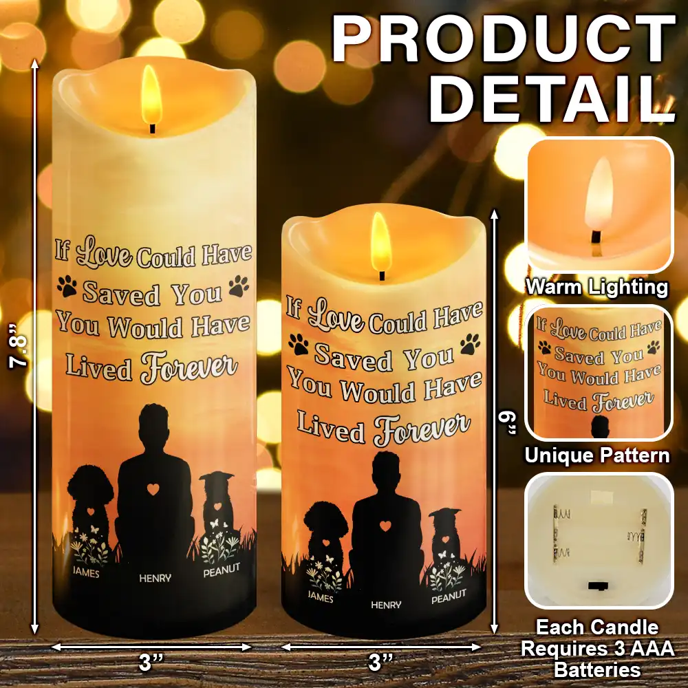 I Loved You Your Whole Life Memorial - Personalized Flameless LED Candle