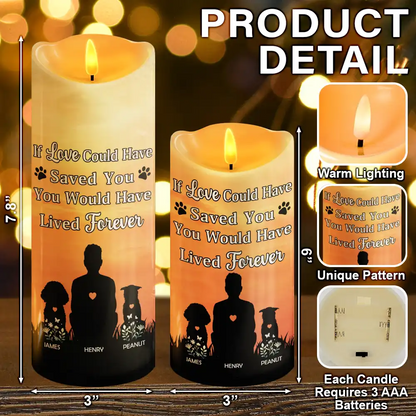 I Loved You Your Whole Life Memorial - Personalized Flameless LED Candle