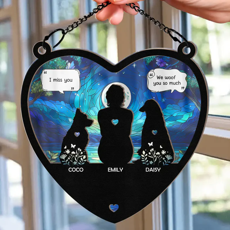 I Miss You I Know Pet Lovers Memorial Pet - Personalized Window Hanging Suncatcher Ornament