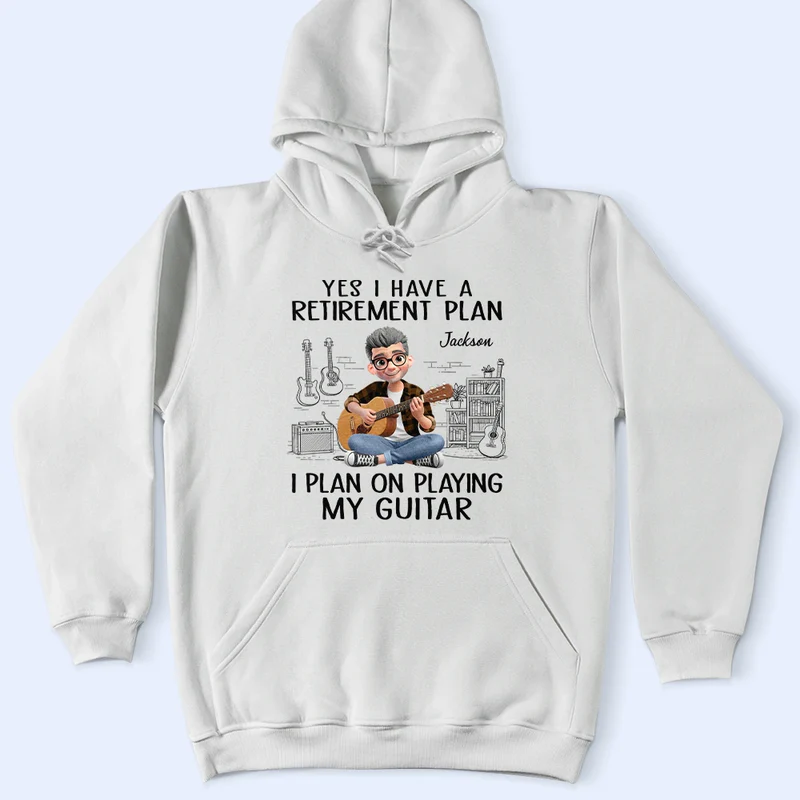 I Plan On Playing My Guitar - Personalized T Shirt