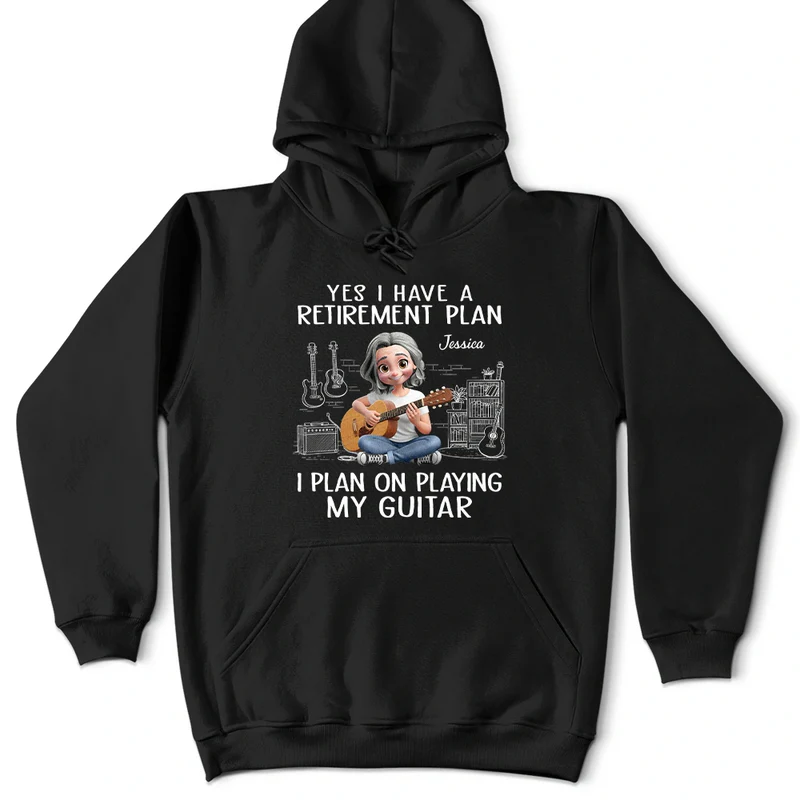 I Plan On Playing My Guitar - Personalized T Shirt