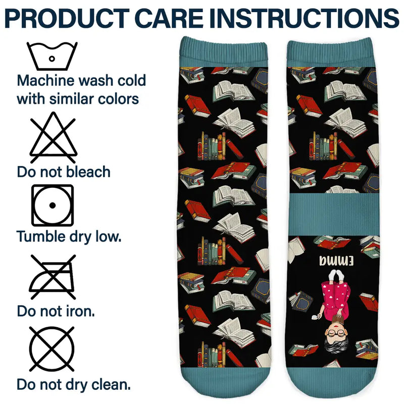 I Really Do Need All These Books - Personalized Socks