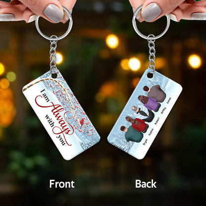 Berry Tree Always With You Whole Family Memorial Remembrance Gift Personalized Acrylic Keychain