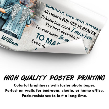 I'm Not A Widower Old Couple - Memorial Gift - Personalized Custom Poster