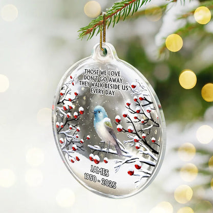 I'm Always With You 3D Cardinal - Personalized Custom Shaped Acrylic Ornament