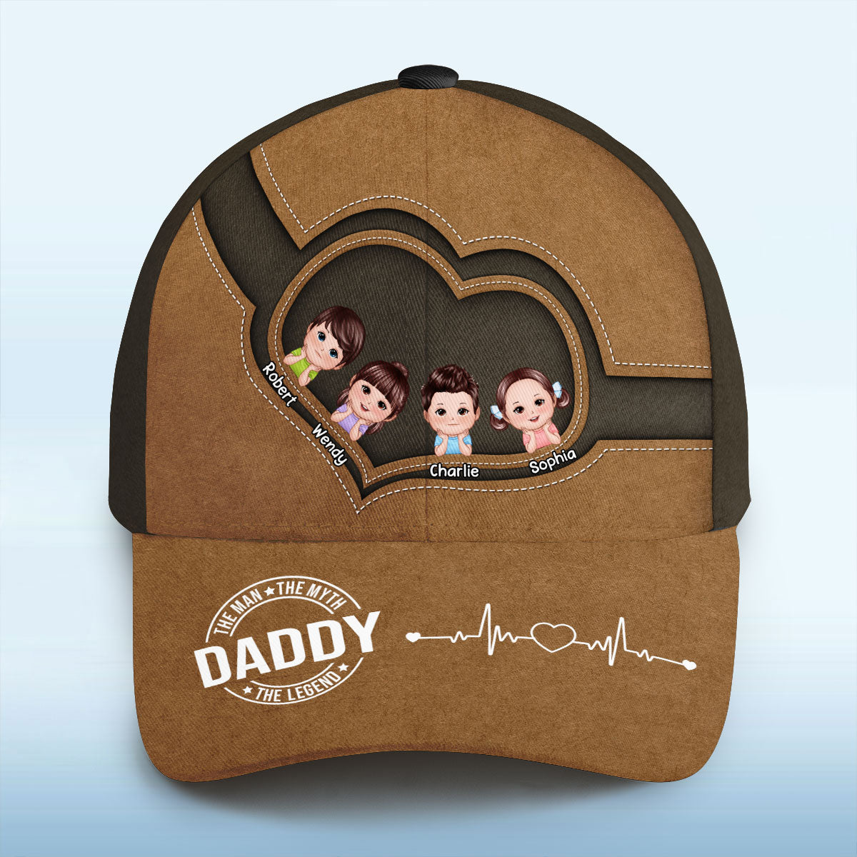 The Legend Grandpa Personalized Classic Cap, Gift For Grandpa, Gift For Him