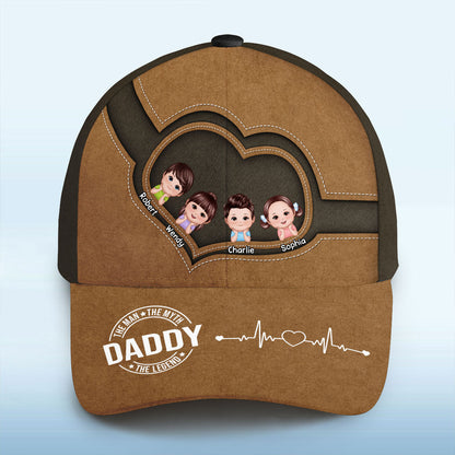 The Legend Grandpa Personalized Classic Cap, Gift For Grandpa, Gift For Him